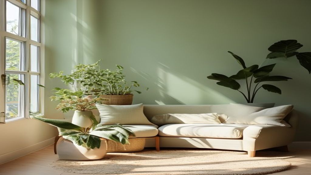 Quiet corner with fresh tea, open book, and soft plants by a window